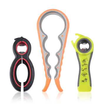 6 in 1 Multi Function Bottle Opener Tool Jar Opener Gripper Pull